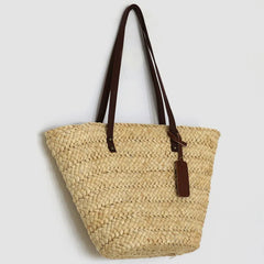Women's Straw Shoulder Bag Large-capacity Beach Tote Travel Bag