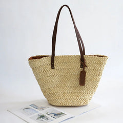 Women's Straw Shoulder Bag Large-capacity Beach Tote Travel Bag