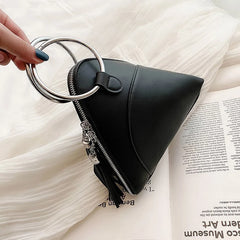Women's Tassel Bag Single-Shoulder Crossbody Bag Ring Handbag