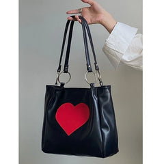 Women's Heart Top Handle Satchel Bag Shoulder Bags PU Handbags
