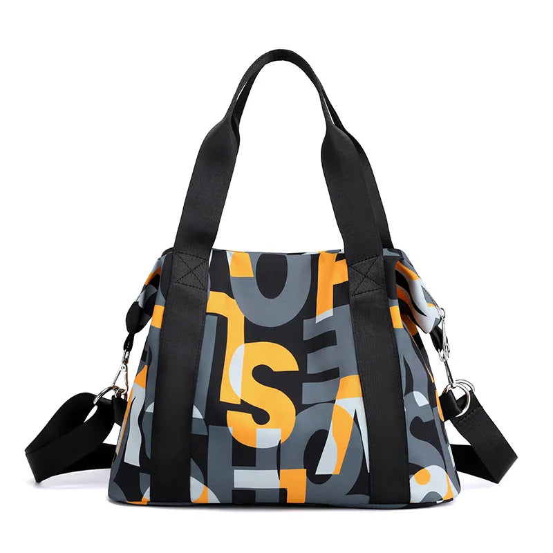 Women's Waterproof Nylon Shoulder Totes Handbag