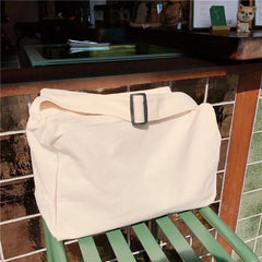 Women's Harajuku Style Canvas Tote Bag Crossbody Purse