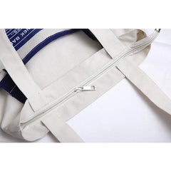 Women's Duck Print Canvas Tote Bag Crossbody Shopper Purse