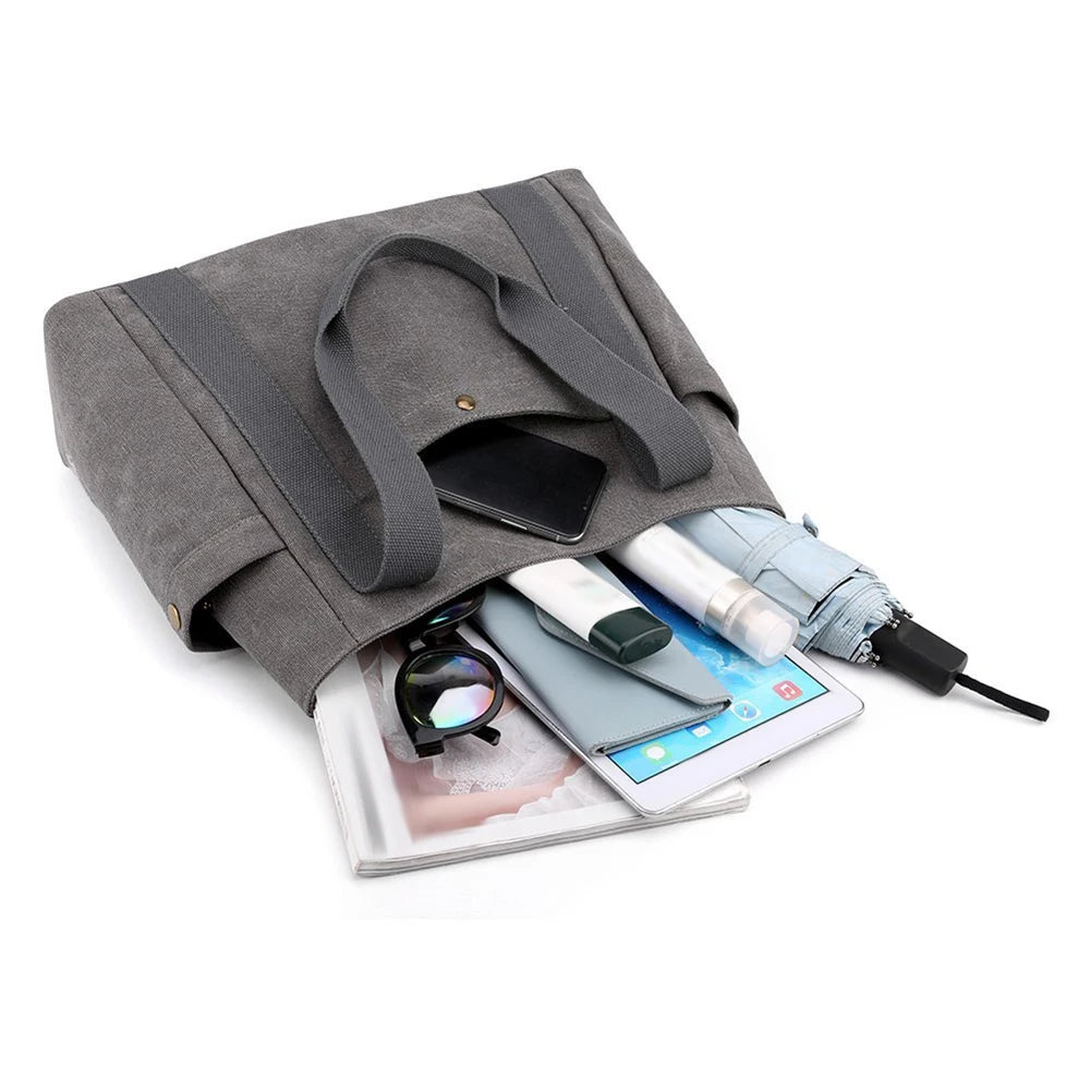 Canvas Shoulder Bag Large-capacity Purses Handbags for Travel Work