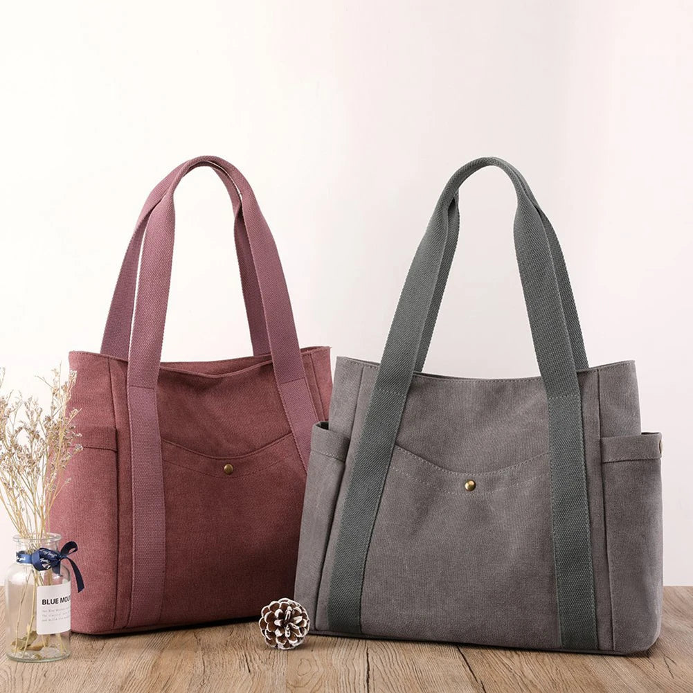 Canvas Shoulder Bag Large-capacity Purses Handbags for Travel Work
