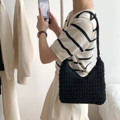 Women's Knitting Tote Bag Autumn Winter Handbag