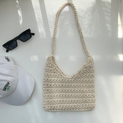 Women's Knitting Tote Bag Autumn Winter Handbag