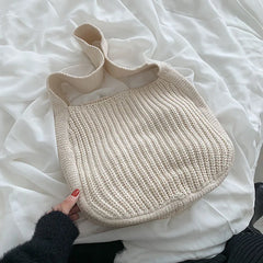 Women's Tote Bag Shoulder Handbags Large Capacity Knitting Shopping Bags