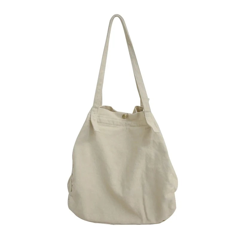 Canvas Tote Bag Shopper Large Capacity Women Handbag Spring Shoulder Bags