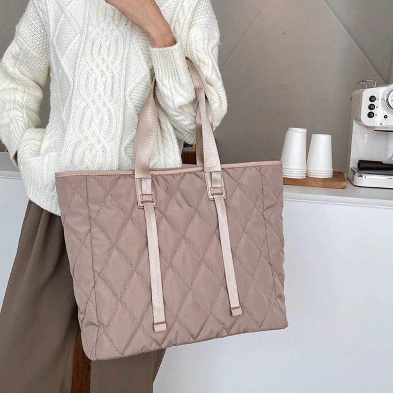 Women's Tote Bags Autumn Winter Lady Shoulder Bag High Nylon Handbags