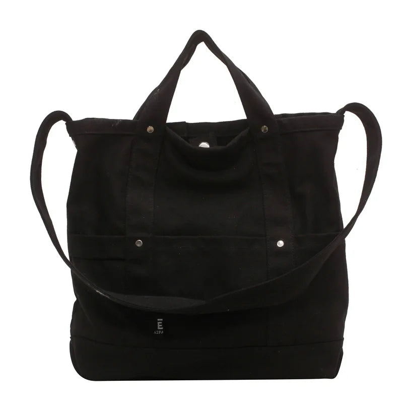 Women's Large Canvas Tote Bag Shoulder Crossbody Handbag