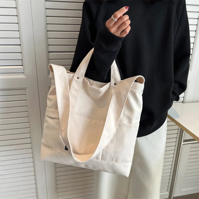 Women's Large Canvas Tote Bag Shoulder Crossbody Handbag