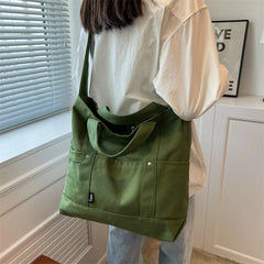 Women's Large Canvas Tote Bag Shoulder Crossbody Handbag