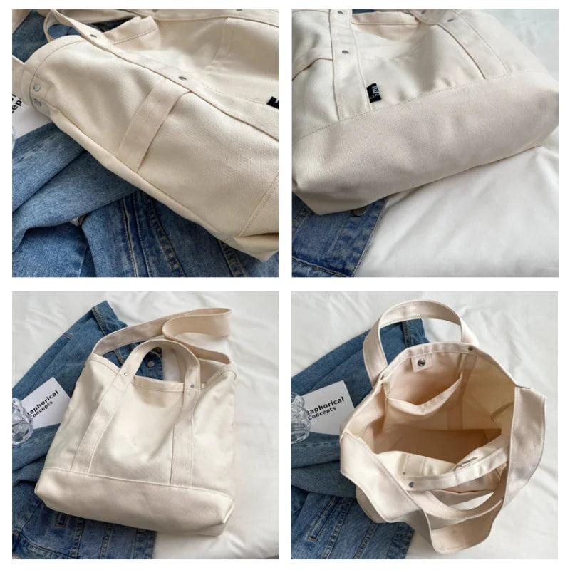 Women's Large Canvas Tote Bag Shoulder Crossbody Handbag