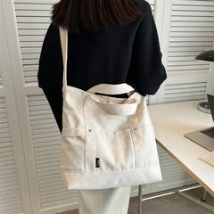 Women's Large Canvas Tote Bag Shoulder Crossbody Handbag