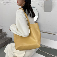 Large Capacity Women's Tote Bag Casual One-shoulder Handbag Shopping Bag