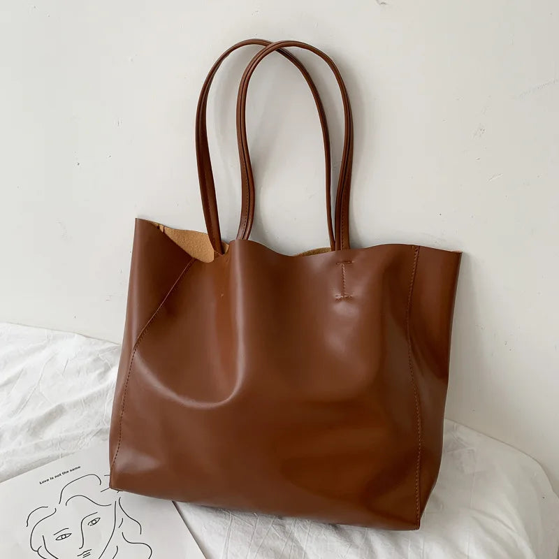 Large Capacity Women's Tote Bag Casual One-shoulder Handbag Shopping Bag