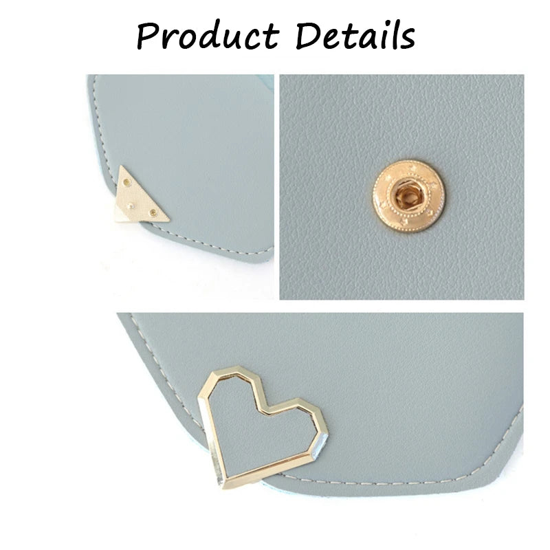 Mini Crossbody Shoulder Bag with Clear Daily Pouch