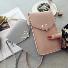 Mini Crossbody Shoulder Bag with Clear Daily Pouch
