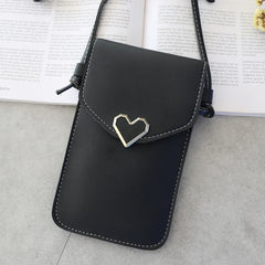 Mini Crossbody Shoulder Bag with Clear Daily Pouch