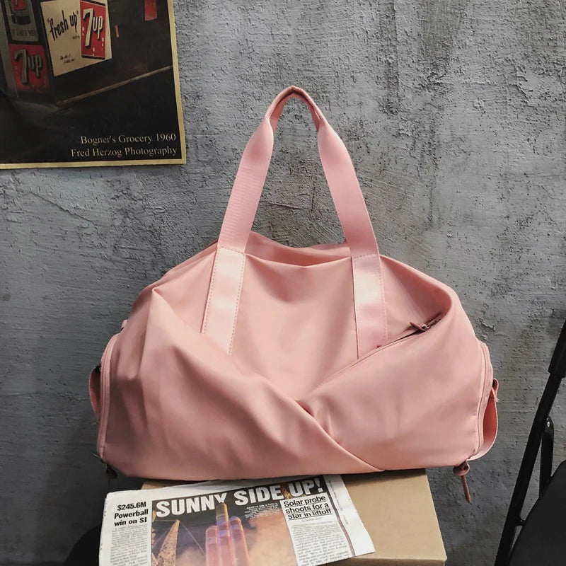 Women's Training Gym Bag Fitness Outdoor Sports Travel Handbag Shoulder