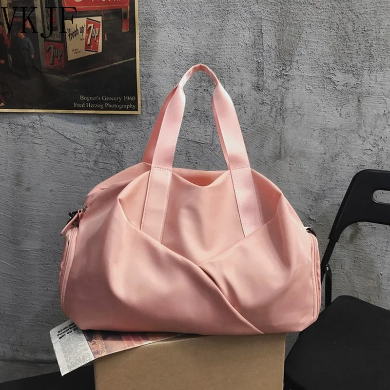 Women's Training Gym Bag Fitness Outdoor Sports Travel Handbag Shoulder
