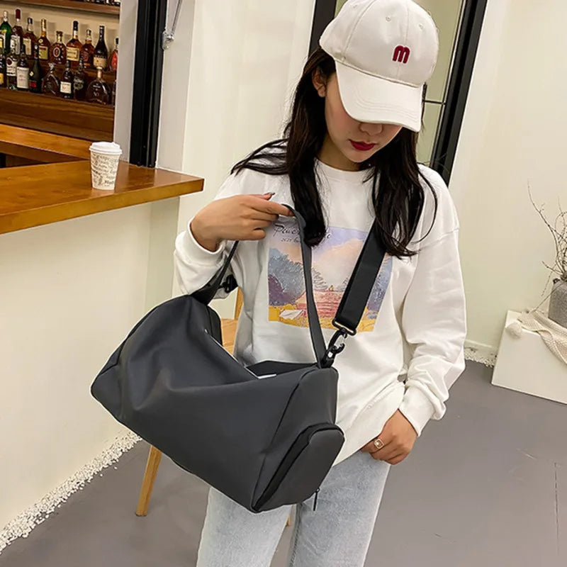 Women's Large Capacity Shoulder Bag Gym Yoga Sport Handbag