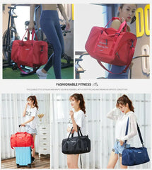 Women's Travel Bags Hand Luggage Handbag Sports Gym Shoulder Bag Weekend Duffel