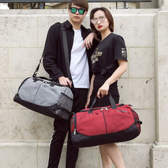Waterproof Fitness Duffle Bag Large Capacity Shoulder Weekend Bag