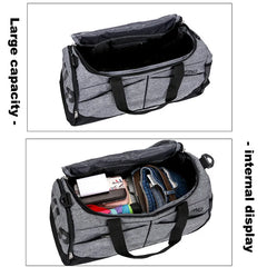 Waterproof Fitness Duffle Bag Large Capacity Shoulder Weekend Bag