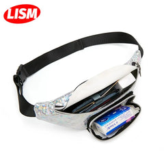 Women's Laser Waist Bag Colorful Slim Shoulder Fanny Pack