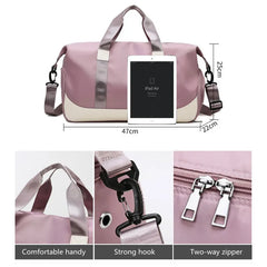 Women's Oxford Travel Bag Large Hand Luggage Gym Yoga Duffle Weekend Voyage Bag