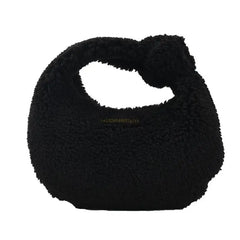 Women's Fluffy Plush Underarm Bag Soft Warm for Autumn Winter