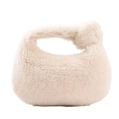 Women's Fluffy Plush Underarm Bag Soft Warm for Autumn Winter