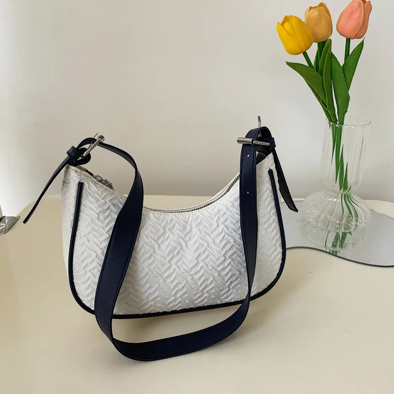 Women's Underarm Bag Summer Handbag Solid Fashionable Temperament Shoulder Bags