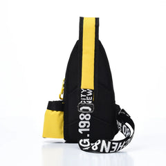 Floral Pattern Chest Bag for Women, Unisex Travel Sports Strap Bag