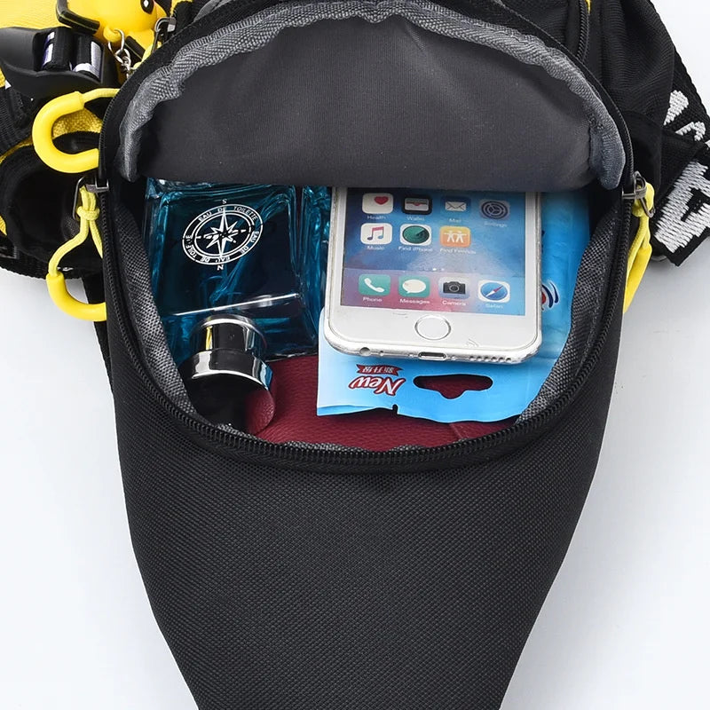 Floral Pattern Chest Bag for Women, Unisex Travel Sports Strap Bag
