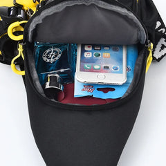 Floral Pattern Chest Bag for Women, Unisex Travel Sports Strap Bag