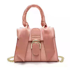 Women's Velvet Messenger Bag with Bow, Casual Solid Retro Handbag