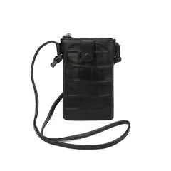 Women's One Shoulder Cell Phone Bag Cowhide Leather