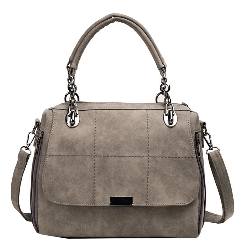 Vintage Frosted Shoulder Bag for Women
