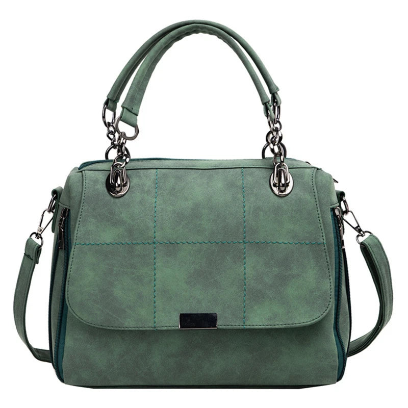 Vintage Frosted Shoulder Bag for Women