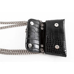 Women's Crocodile Waist Bag Fanny Pack Crossbody Chain Hand Bag