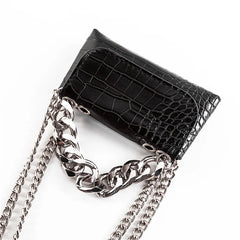 Women's Crocodile Waist Bag Fanny Pack Crossbody Chain Hand Bag