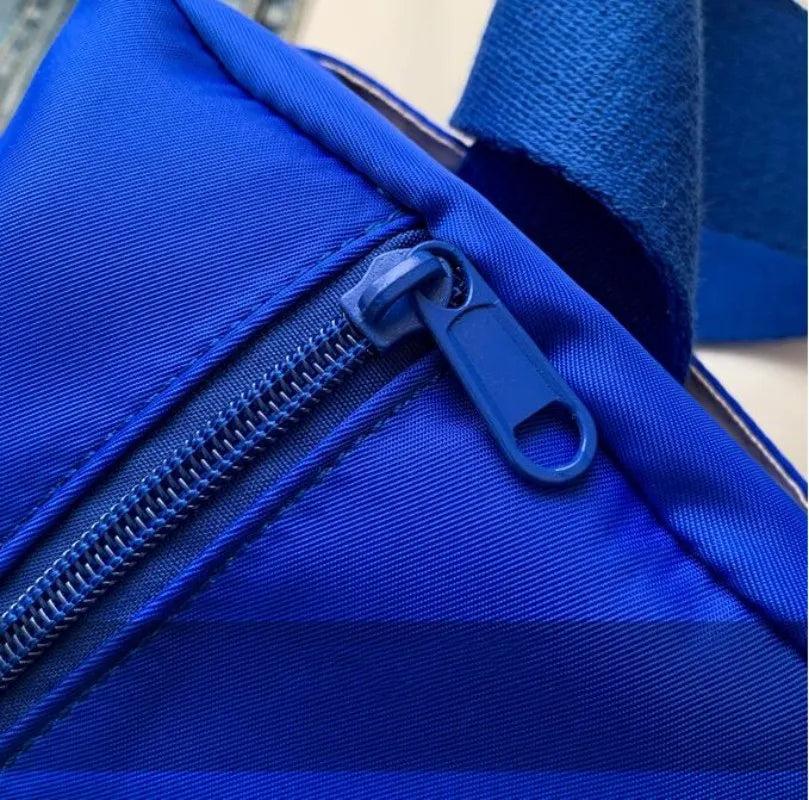 Women's Large Capacity Nylon Waist Bag Single Shoulder Cross Body Fitness Bag