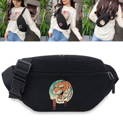 Japan Cat Print Waist Bag for Women