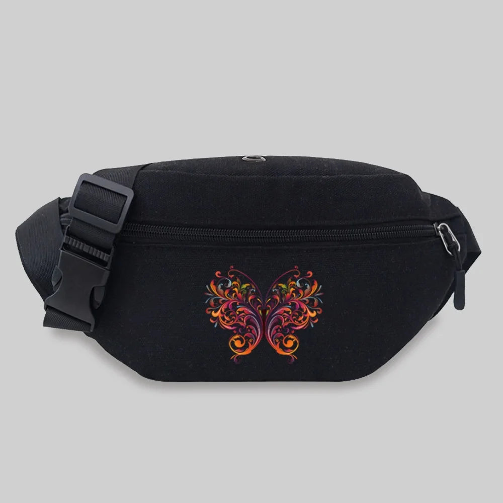Butterfly Series Waist Bag Crossbody Messenger Bag Travel Phone Purses