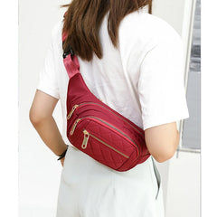 Women's Waist Bag Nylon Waterproof Belt Bags Crossbody Chest Bag