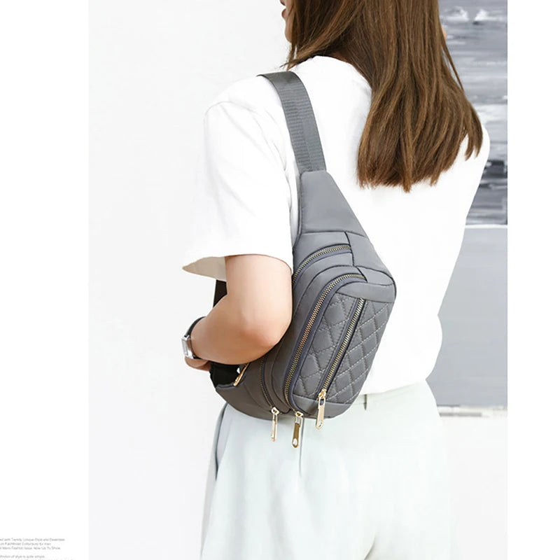 Women's Waist Bag Nylon Waterproof Belt Crossbody Chest Fanny Pack