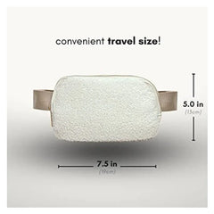 Women's Fleece Waist Bag Pack Wallet Purse Canvas Travel Belt Packs